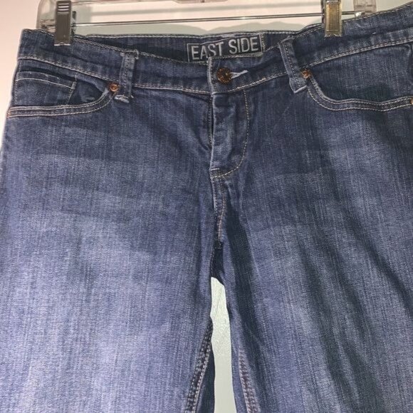 East Side New York & Company Womens Petite Straight Leg Jeans Size 12 Denim - Picture 3 of 10